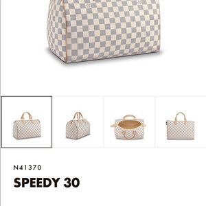 Louis Vuitton Speedy 30 Damier Azur